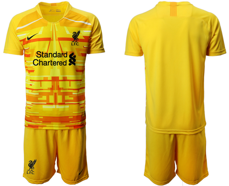 Men 2020-2021 club Liverpool goalkeeper yellow Soccer Jerseys->liverpool jersey->Soccer Club Jersey